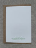 Florence Fry Baby Pink Card