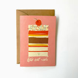 Florence Fry Let's Eat Cake Birthday Card