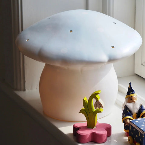 Heico Mushroom Night Light Lamp - medium - Light Blue