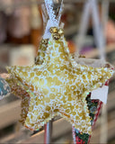 Pretty Wild Kids Fabric Liberty Star Hanging Decoration GOLD