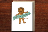 The Nonsense Maker Father's Day Lion Card