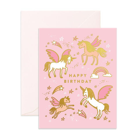 Fox & Fallow Happy Birthday Unicorn Birthday Card