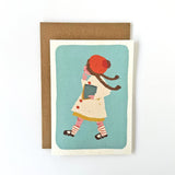 Florence Fry Girl With Book Card