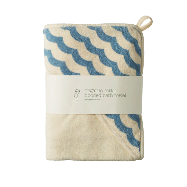 Nature Baby - Hooded Bath Towel - Waves