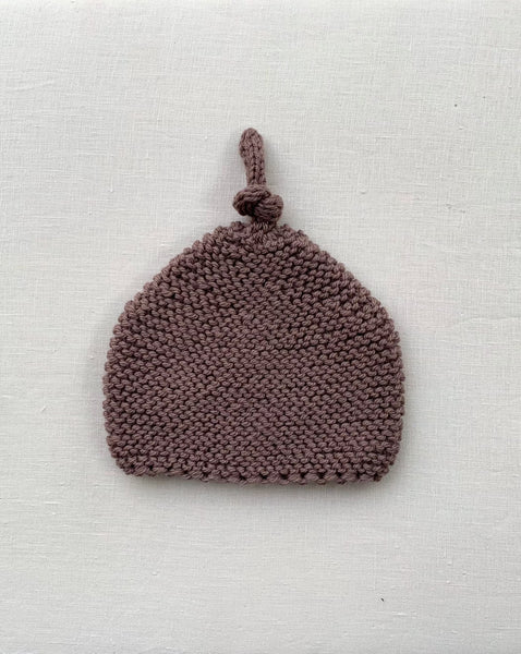 Knitted by Nana Merino Beanie - Truffle