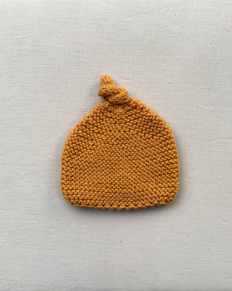 Knitted by Nana Merino Beanie - Curry