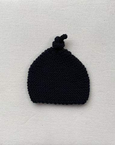 Knitted By Nana Merino Beanie - Black