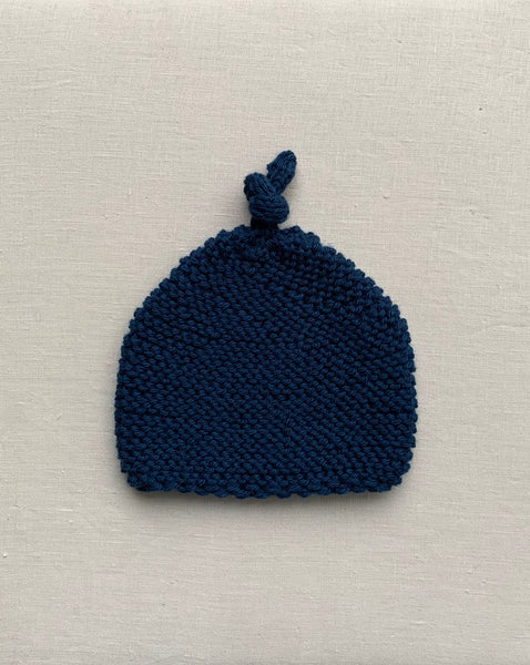 Knitted by Nana Merino Beanie - Steel