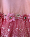 Vintage Rose Rosie Pink Silk Dress