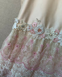 Vintage Rose Belle Pink Silk Dress