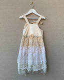 Vintage Rose Rosie Cream Silk Dress