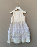 Vintage Rose Belle Cream Silk Dress