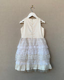 Vintage Rose Belle Cream Silk Dress