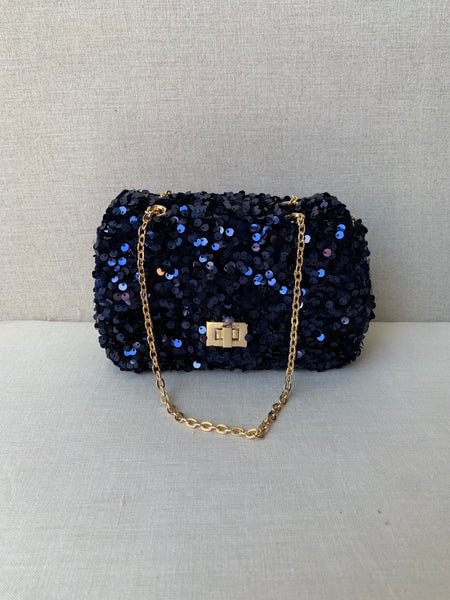 Milk x Soda Marie Sequin Bag (Large) Navy