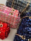 Milk x Soda Marie Sequin Bag (Large) Navy