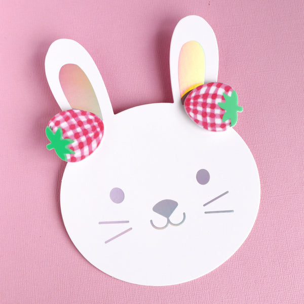 Lauren Hinkley  - Tea Party Red Strawberry Hair Clips