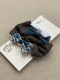 Pretty Wild Kids Dark Blue Floral Hair Set