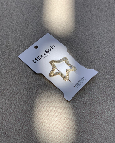 Milk X Soda Super Star Hair Clip Gold