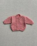 Knitted by Nana Cardigan Rose Petal
