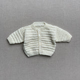 Knitted by Nana Tommy Cardigan Cream