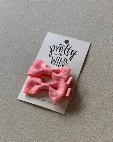 Pretty Wild Kids Macy Double Clip Pink