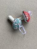 Pretty Wild Kids Fabric Liberty Mushroom Hanging Decoration RED