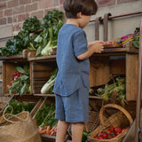 Nature Baby - James Shorts Muslin - Vintage Indigo