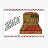 The Nonsense Maker Kangaroo Suitcase Postcard