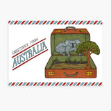 The Nonsense Maker Koala Suitcase Postcard