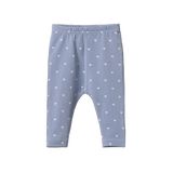 Nature Baby Leggings - Hearts Bluebelle Print