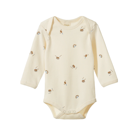 Nature Baby - Long Sleeve Bodysuit - Mini Music