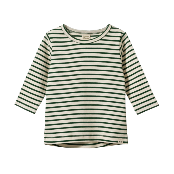 Nature Baby Long Sleeve River Tee - Eden Sailor Stripe