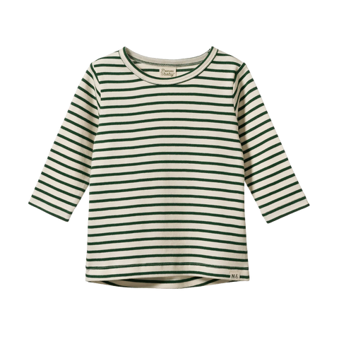 Nature Baby Long Sleeve River Tee - Eden Sailor Stripe