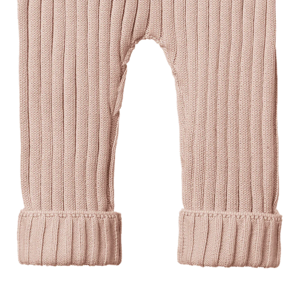 Nature Baby Lou Pants Cotton Knit Rose Dust