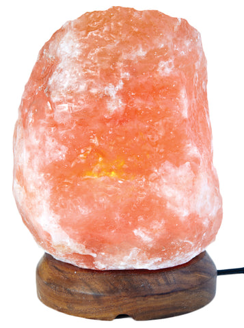 Saltco Himalayan Salt Lamp NATURAL SWEETIE Wood Base 24V