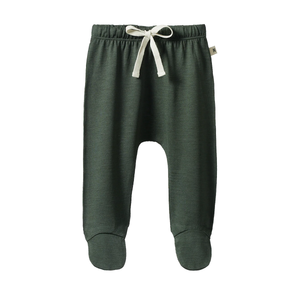 Nature Baby Mer Ess Footed Romper - Thyme