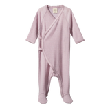 Nature Baby Kimono Stretch and Grow Pointelle - Lilac