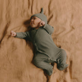 Nature Baby Merino Kimono Pointelle Stretch N Grow Thyme