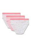 Marquise 3pk Girls Pink Underwear