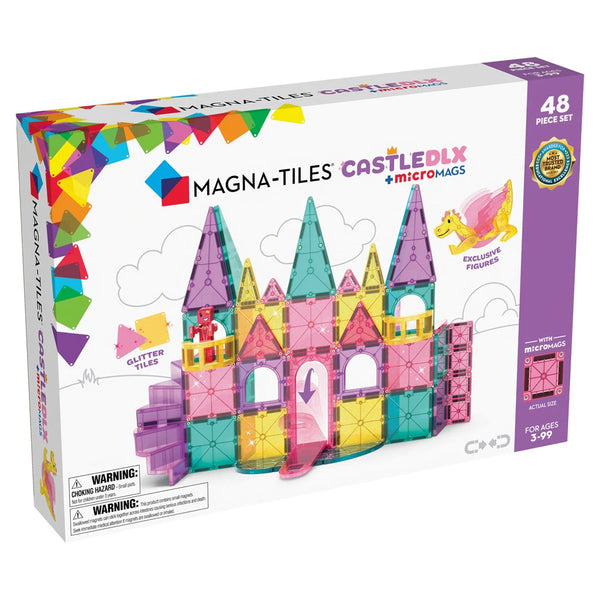 Magna Tiles Castle Deluxe and Micro Mags 48 Piece Set