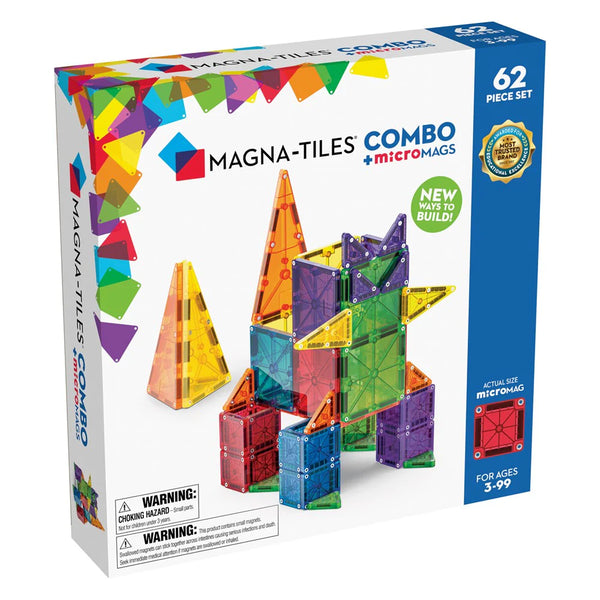 Magna Tiles Combo and Micro Mags 62 Piece Set