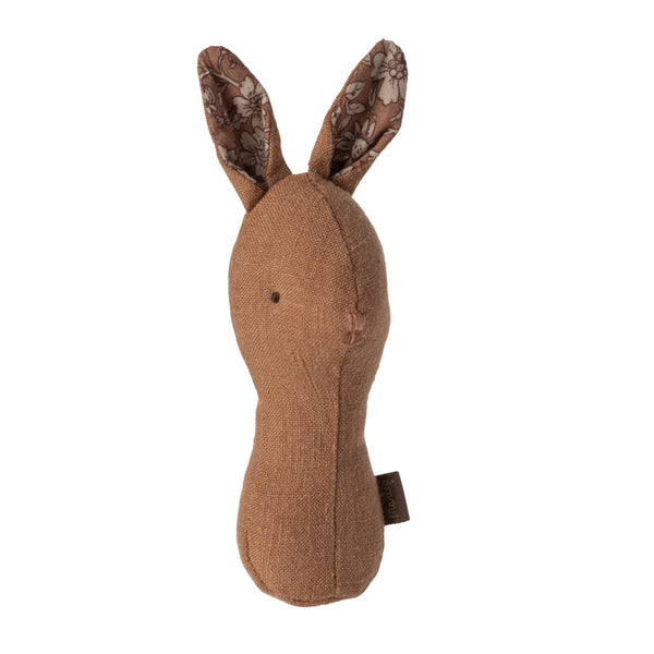 Maileg Lullaby Friends Bunny Rattle - Chocolate