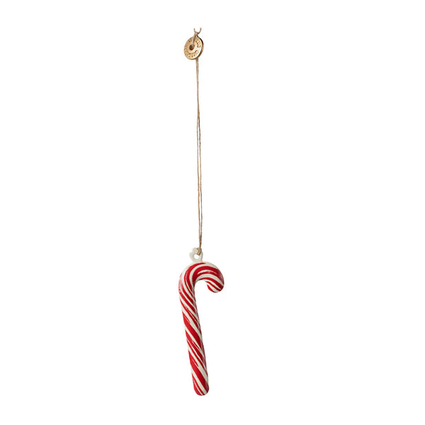 Maileg Metal Candy Cane Christmas Ornament