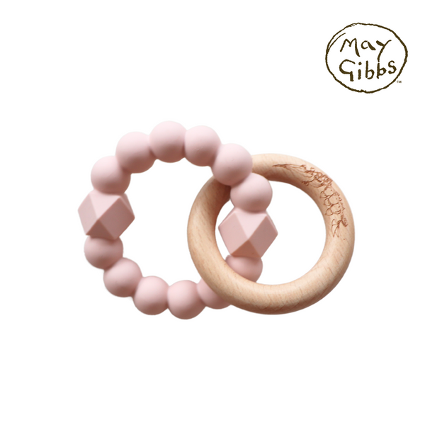 Jellystone x May Gibbs Collaboration Silicone Moon Teether - Blush