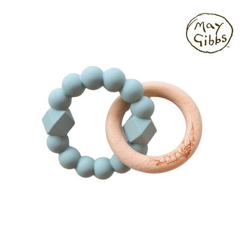 Jellystone Silicone Moon Teether May Gibbs Collaboration - Sage