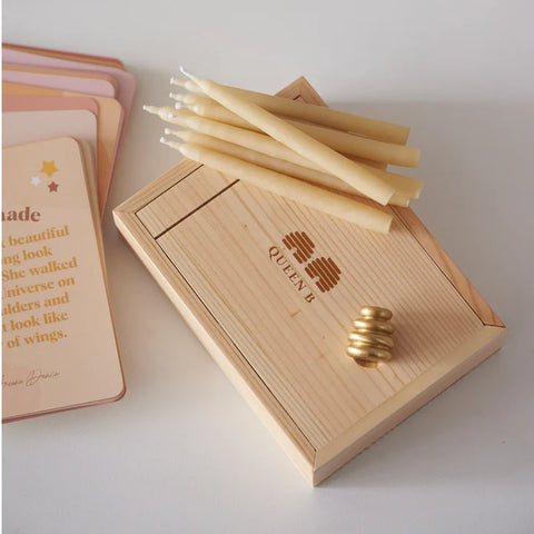 Queen B Mindfulness Kit with Brass Holder