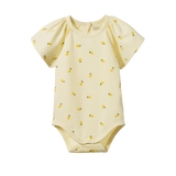 Nature Baby Faye Bodysuit Little Lemon Cream Print