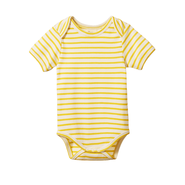 Nature Baby S/S Bodysuit Sunburst Sailor Stripe