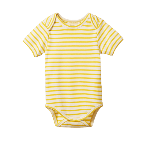 Nature Baby S/S Bodysuit Sunburst Sailor Stripe