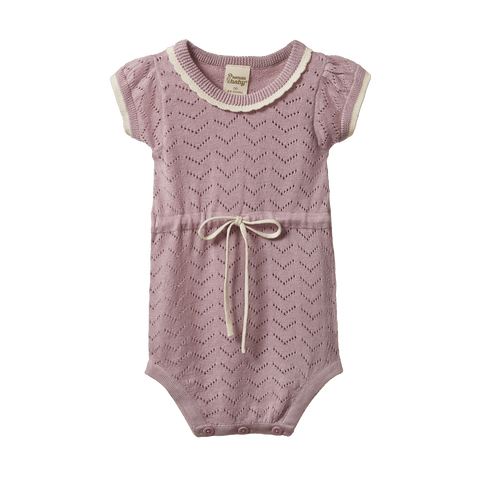 Nature Baby Lottie Suit Lilac Pointelle